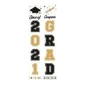 Dainzusyful Fall Decor Home Decor 2021 Graduation Banners Graduation Porch Sign 2021 Hanging Flags Banner Room Decor