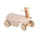 Toddlers Wooden Ride on Balance Cars Walking Car with Wheels Indoor Outdoor Fun Children Push Walking Toy for 1+ Year Old Pink