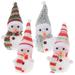 4pcs Christmas Snowman Light LED Crystal Snowmen Lamp Color Changing Night Light