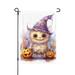 ZNDUO Cute Halloween Monster Watercolor Art Pattern Halloween Garden Flag Small Yard Lawn Flag for Outdoor House Decor Holiday Home Decorations 12.5 x18
