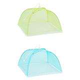 Food Storage Containers 2 Large Pop-Up Mesh Screen Protect Food Cover Tent Dome Net Umbrella Picnic Food Storage Rubbermaid Food Storage Containers With Lids