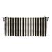 Indoor Outdoor Tufted Patio Bench Loveseat Settee Swing Glider Cushion Pillow Water Resistant Pad 44 X 18 (Black White Cabana Stripe)