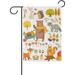 SKYSONIC Garden Flag Fall Theme Forest Animals Double-Sided Printed House Sports Flag 28x40 in Polyester Decorative Flags for Courtyard Garden Flowerpot