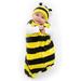 Cuddle Club Fleece Sleep Sack Swaddle Blanket Baby Sleeping Bag Bee Large