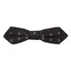 Dolce & Gabbana , Black White Polka Dot Silk Neck Papillon Tie ,Black male, Sizes: ONE SIZE