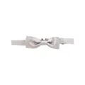 Dolce & Gabbana , Sophisticated Silver Bird`s Eye Bow Tie ,White male, Sizes: ONE SIZE
