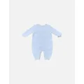 Sarah Louise Baby Boys Blue Knitted All In One - Size: 0-3 months