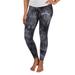 Women's Concepts Sport Black Los Angeles Kings Burst Tie Dye Knit Legging