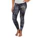 Women's Concepts Sport Black Vegas Golden Knights Burst Tie Dye Knit Legging