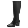 Stiefel MARCO TOZZI, Damen, Gr. 37, Normalschaft, schwarz, Lederimitat, unifarben, klassisch, Schuhe, klassischer Stiefel in Karreeform als Allrounder