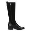 Stiefel CAPRICE, Damen, Gr. 40, XS-Schaft, schwarz, Leder, Textil, elegant, Schuhe, Blockabsatz, Langschaftstiefel, Businessstiefel, bequeme Weite