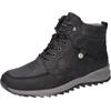 Winterboots WALDLÄUFER "HELLE", Herren, Gr. 12 (47), schwarz, Nubukleder, sportlich, Schuhe, mit Lammfellfutter, H-Weite