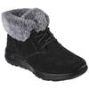 Winterboots SKECHERS "ON-THE-GO JOY - PLUSH DREAMS", Damen, Gr. 38, schwarz (schwarz, grau), Leder, casual, Schuhe, Winterschuh in bequemer Form