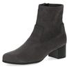 Stiefelette CAPRICE, Damen, Gr. 39, grau (dunkelgrau), Textil, elegant, Schuhe, Blockabsatz, Businessschuh mit praktischem Innenreißverschluss