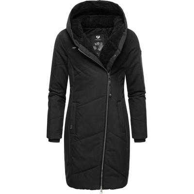 Wintermantel RAGWEAR "Gordon Long", Damen, Gr. S (36), blau (schwarz), Obermaterial: 74% Baumwolle, 26% Nylon, Innenfutter: 100% Polyester, Wattierung: 100% Polyester, modisch, tailliert ca. Mitte Oberschenkel, Langarm Ärmel ohne Ärmelschlitz... Image