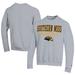 Men's Champion Gray Southern Miss Golden Eagles Stacked Logo Volleyball Eco Powerblend Pullover Sweatshirt
