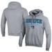Men's Champion Gray Johns Hopkins Blue Jays Stacked Logo Basketball Eco Powerblend Pullover Hoodie