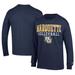 Men's Champion Navy Marquette Golden Eagles Stacked Logo Volleyball Jersey Long Sleeve T-Shirt