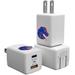 Keyscaper White Boise State Broncos USB A/C Charger
