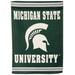 Michigan State Spartans 28" x 44" Double-Sided Embossed Suede House Flag