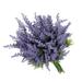 Grand Verde Lavender Artificial Flower Plants Faux Real Touch Purple Bouquets for DIY Home Decor Patio Balcony Wedding Party - Bulk 8pcs