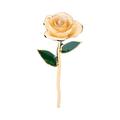 Forever Rose Real Red Rose Long Stem 24k Gold Dipped Rose Flower Straight Handle Ornaments Handcrafted Gift