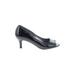 Karen Scott Heels: Pumps Stilleto Work Black Print Shoes - Women's Size 9 - Peep Toe