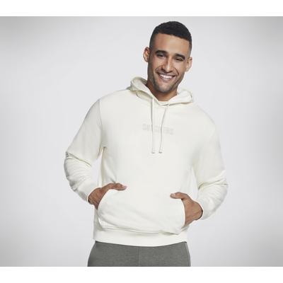 Skechers Men's SKECH-SWEATS Incognito Hoodie | Size 2XL | Gray/Silver | Cotton/Polyester