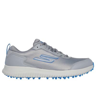 Skechers Men's GO GOLF Max Fairway 4 Shoes | Size 10.5 Extra Wide | Gray/Blue | Synthetic/Textile