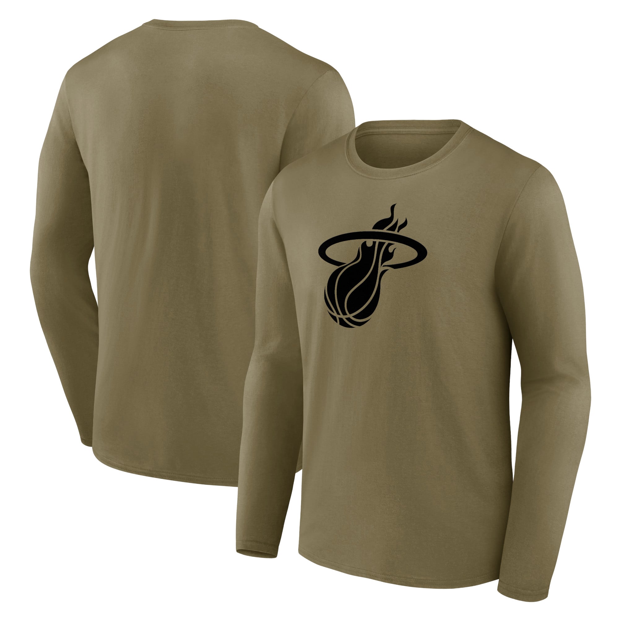 T-shirt à manches longues avec logo mono de marque Miami Heat Fanatics - Hommes - Homme Taille: 3XL