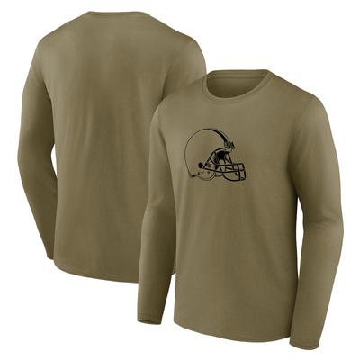 Cleveland Browns Mono-Logo-Grafik-Langarm-T-Shirt – Herren Image