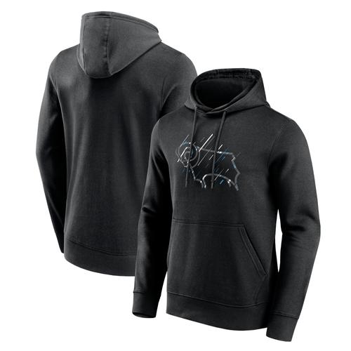 Derby County Etch Logo-Grafik-Hoodie – Schwarz – Herren