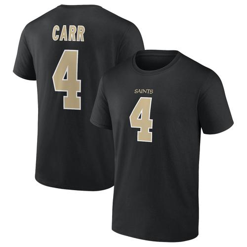 New Orleans Saints Name & Number T-Shirt - Derek Carr 4 - Herren