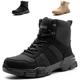 Nasogetch Safety Boots Lightweight Steel Toe Cap Boots Men Women Comfortable Work Boots Shoes Black 9 UK 43 EU 265