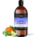 Lime, Basil & Mandarin Fragrance Oils for Diffuser, Perfect for Candle Making, Soap, Bath Bomb, Slime, Wax Melt, Aromatherapy, and Oil for Oil Burners - Aroma Oil for Hair & Skin Care UK Made - 1000ML