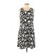 Boston Proper Casual Dress - Mini Scoop Neck Sleeveless: Black Dresses - Women's Size Medium