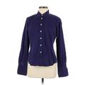 Lauren by Ralph Lauren Long Sleeve Button Down Shirt: Purple Tops - Women's Size 6