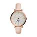 Women's Fossil Gold New York Mets Jacqueline Blush Leather Watch