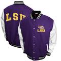 Men's Franchise Club Purple LSU Tigers Big & Tall Graduate Full-Snap Jacket