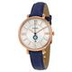 Women's Fossil Gold/Navy Seattle Mariners Jacqueline Leather Watch