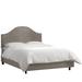 Alcott Hill® Mystere Upholstered Low Profile Standard Bed Upholstered in Gray/White/Black | Full/Double | Wayfair F7B2E790577947F6A036A905793E2270