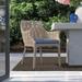 Braxton Culler Gulfport Patio Dining Armchair w/ Cushion in Brown/Gray | 33 H x 24 W x 24 D in | Wayfair 482-029/6372-61
