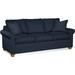 Braxton Culler Park Lane 81" Rolled Arm Sofa w/ Reversible Cushions in Blue/Brown | Wayfair 759-011/0317-61/HONEY