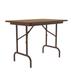 Correll, Inc. Rectangular Folding Table Wood in Brown/Gray | 26.5" H x 36" L x 24" W | Wayfair CF2436MK-06