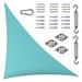 Royal Shade Colourtree Triangle Sun Shade Sail w/ Hardware Kit Pack, Stainless Steel in Green/Blue | 16 ft. x 16 ft. x 16 ft | Wayfair