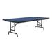 Correll, Inc. Rectangular Adjustable Folding Table Metal in White/Blue | 32" H x 72" L x 36" D | Wayfair CFA3672PX-37