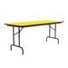 Correll, Inc. Rectangular Banquet Table Wood in Yellow/Black | 29" H x 96" L x 30" W | Wayfair CF3096PX-38