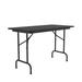 Correll, Inc. Correll 24x60 Commercial Folding Table, Black Granite Thermal Fused Laminate Top Heavy 3/4 Core, USA Made, Portable | Wayfair