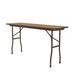 Correll, Inc. Correll 18x60 Commercial Folding Table, Medium Oak Thermal Fused Laminate Top Heavy 3/4 Core, USA Made, Portable | Wayfair