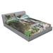 East Urban Home Waterfall in Corner of Lake in Laos Surrounded by the Vietnamese Trees Asian Sheet Set Microfiber/Polyester | Queen | Wayfair